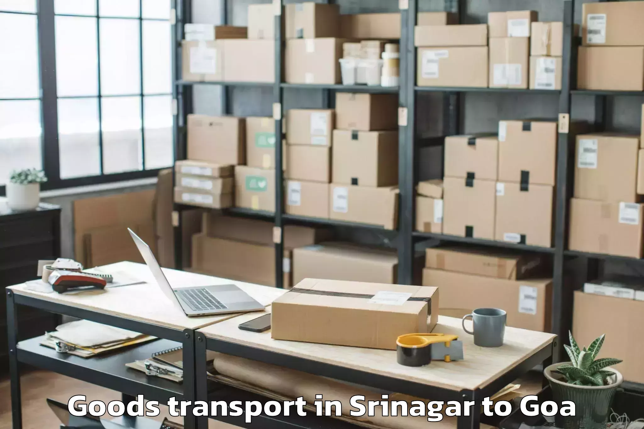 Book Srinagar to Mormugao Goods Transport